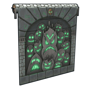 Ghostly Flame Garage Door