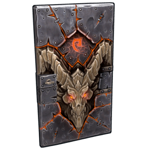 Molten Visage Metal Door