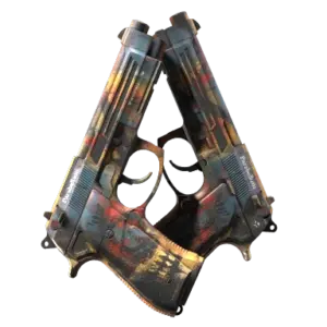 StatTrak™ Dual Berettas | Hideout (Minimal Wear)