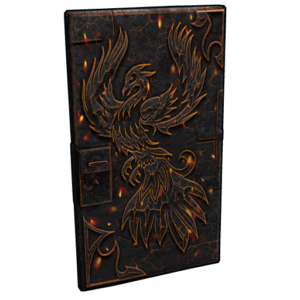 Fire Phoenix Metal Door