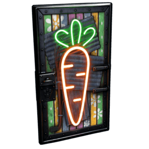 Neon Carrot Door