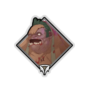 Gold Crownfall Sticker - Pudge