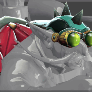 Inscribed Sky-High Warship Helmet