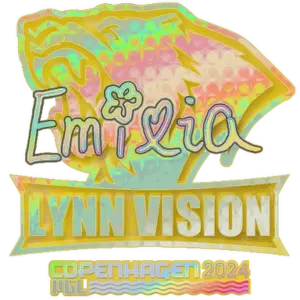 Sticker | EmiliaQAQ (Holo) | Copenhagen 2024