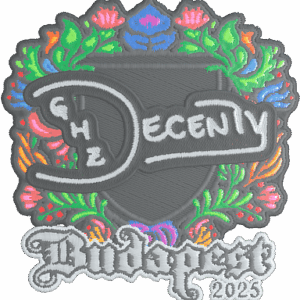 Sticker | decenty (Embroidered) | Budapest 2025