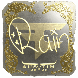 Sticker | rain (Gold) | Austin 2025