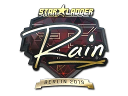 Sticker | rain (Gold) | Berlin 2019