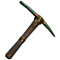 Emerald Relic Pick Axe