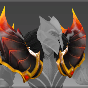 Inscribed Pauldrons of the Fire Dragon