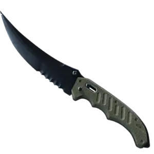 ★ StatTrak™ Flip Knife | Blue Steel (Well-Worn)