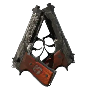 StatTrak™ Dual Berettas | Dualing Dragons (Well-Worn)