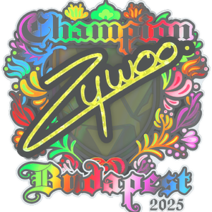 Sticker | ZywOo (Holo, Champion) | Budapest 2025