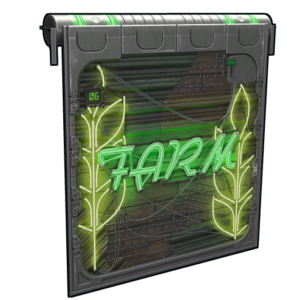 Neon Farm Door