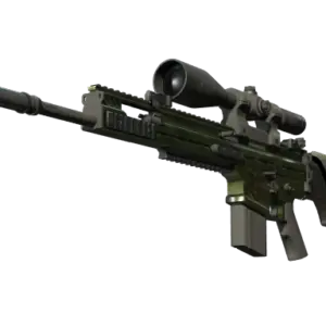 StatTrak™ SCAR-20 | Green Marine (Battle-Scarred)