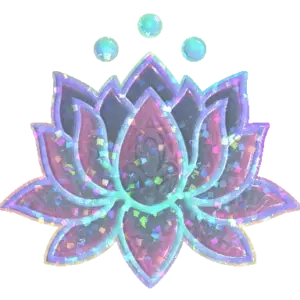 Sticker | Lotus (Glitter)
