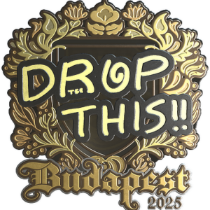Sticker | drop (Gold) | Budapest 2025