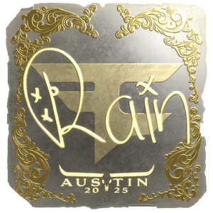 Sticker | rain (Gold) | Austin 2025