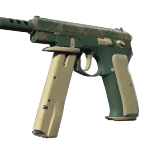CZ75-Auto | Green Plaid (Minimal Wear)