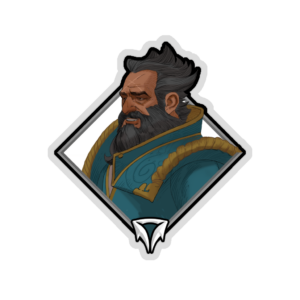 Gold Crownfall Sticker - Kunkka