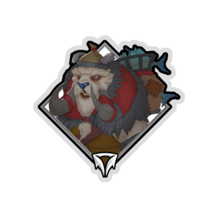 Gold Crownfall Sticker - Tusk