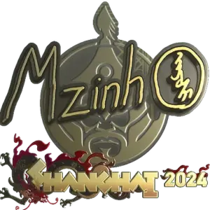 Sticker | mzinho (Gold) | Shanghai 2024