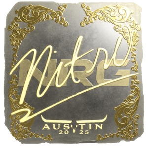 Sticker | nitr0 (Gold) | Austin 2025