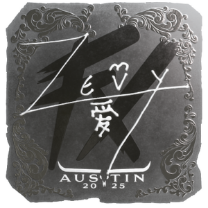 Sticker | zevy (Foil) | Austin 2025