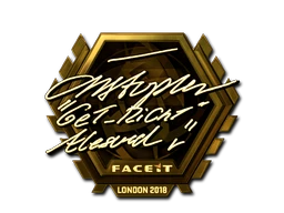 Sticker | GeT_RiGhT (Gold) | London 2018
