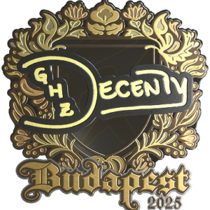 Sticker | decenty (Gold) | Budapest 2025