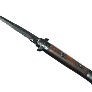 ★ StatTrak™ Stiletto Knife | Damascus Steel (Battle-Scarred)