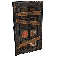 Cobalt Wooden Door
