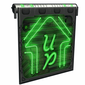 Neon Up Garage Door