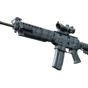 Souvenir SG 553 | Waves Perforated (Well-Worn)
