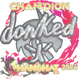 Sticker | donk (Glitter, Champion) | Shanghai 2024