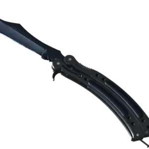 ★ StatTrak™ Butterfly Knife | Blue Steel (Battle-Scarred)